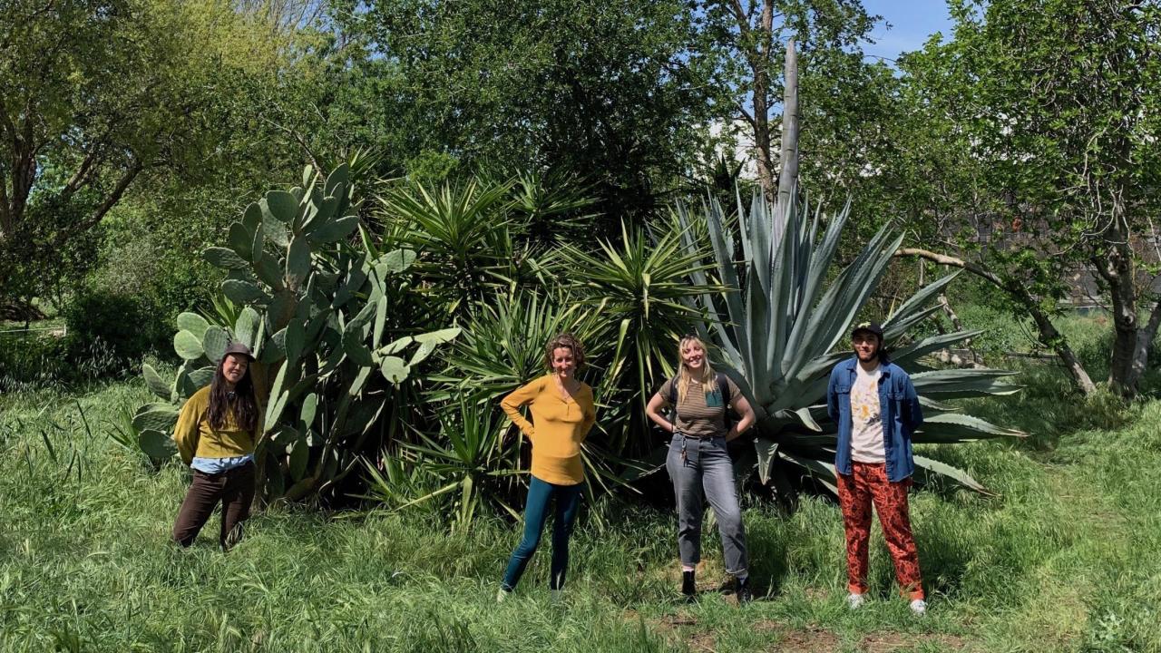Our Back 40 Team (from left to right) - Kaitlin Oki (SCHA), Siobhan Rubsam, Liv Hogan, Mario Rodriguez